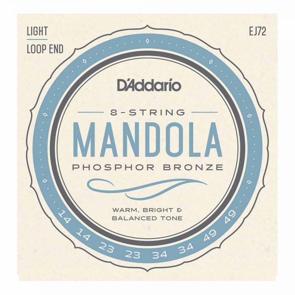סט מיתרים למנדולה דדריו - Daddario EJ72 Phosphor Bronze Mandola Strings