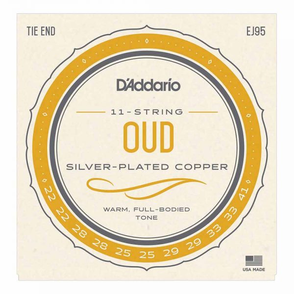 סט מיתרים לעוד דדריו - Daddario EJ95 Silver Plated Copper 11 String Oud Strings