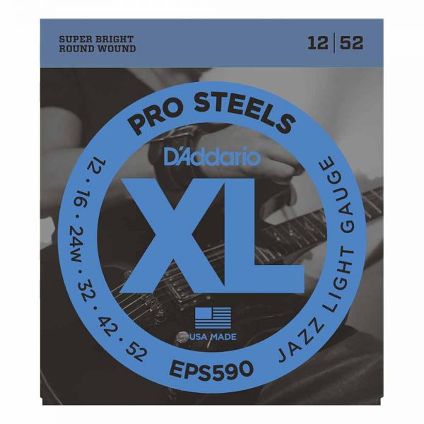 סט מיתרים לגיטרה חשמלית דדריו 12-52 - Daddario EPS590 Pro Steels Electric Guitar Strings